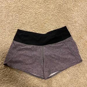 Lululemon Speed Up 4” Shorts Heather Gray